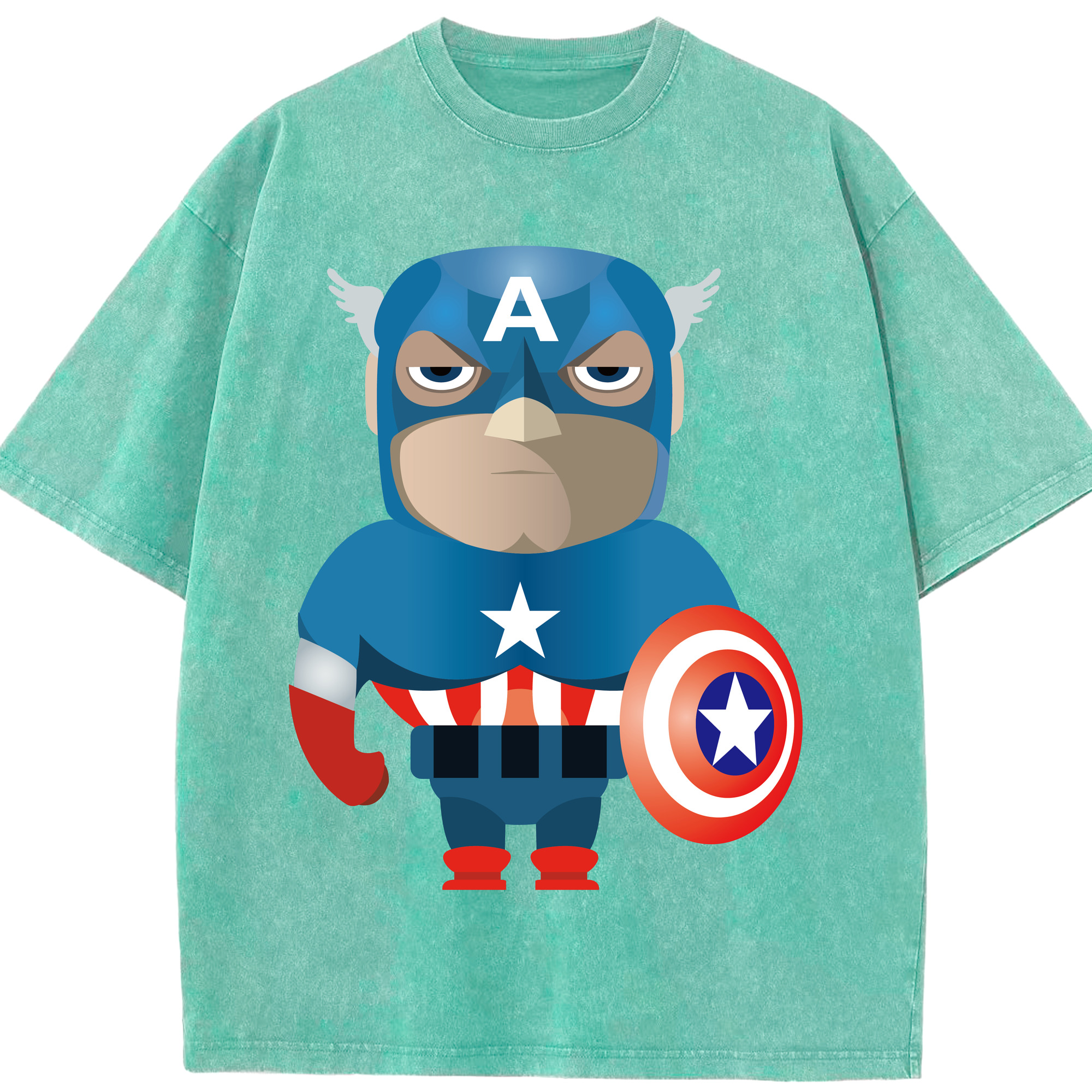 （画像用） アベンジャーズ The Avengers 綿100% ヴィンテージ風 半袖Tシャツ（フロントプリント）